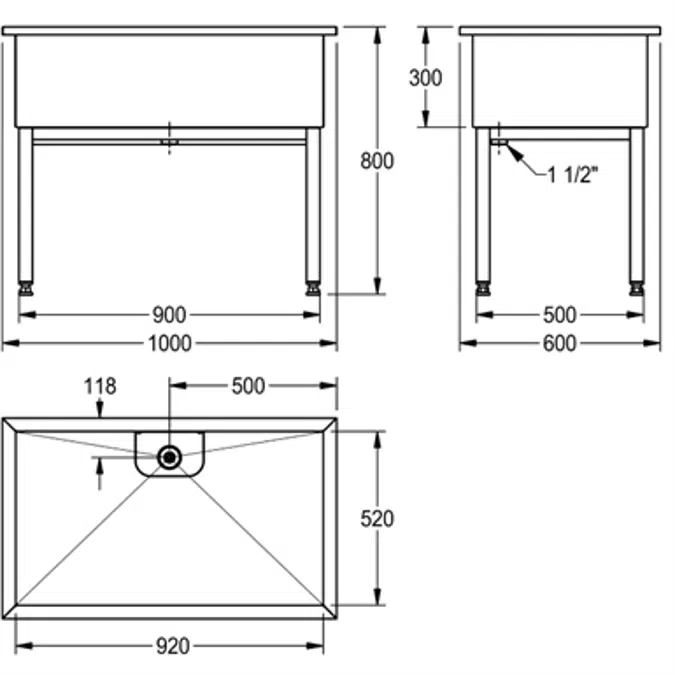 SIRIUS workroom sink SIRX751