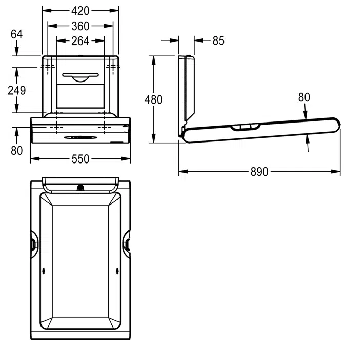 Mitigeur thermostatique électronique pour montage mural F5E-Therm