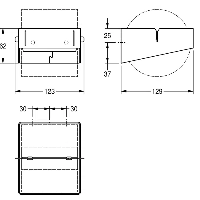 EXOS. toilet roll holder EXOS675X