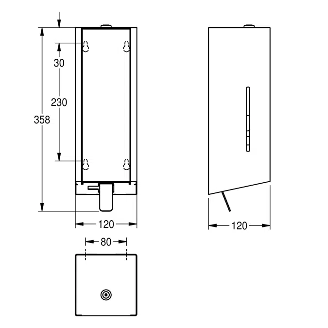 EXOS Foam soap dispenser EXO616W