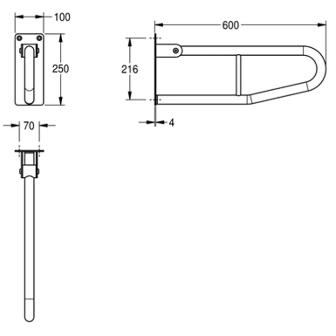 CONTINA Foldable grab CNTX70E