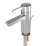 thermostatic single-lever pillar mixer with pop-up waste f5lt1003