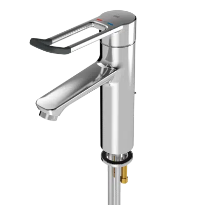 Thermostatic single-lever pillar mixer with pop-up waste set F4LT1003 için görüntü