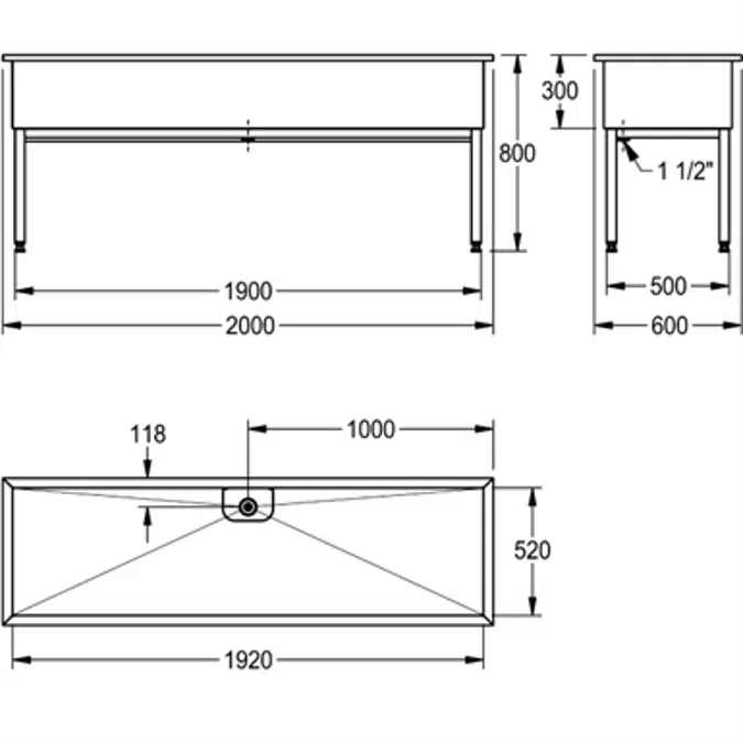 SIRIUS workroom sink SIRX753