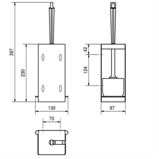 RODAN toilet brush holder RODX687