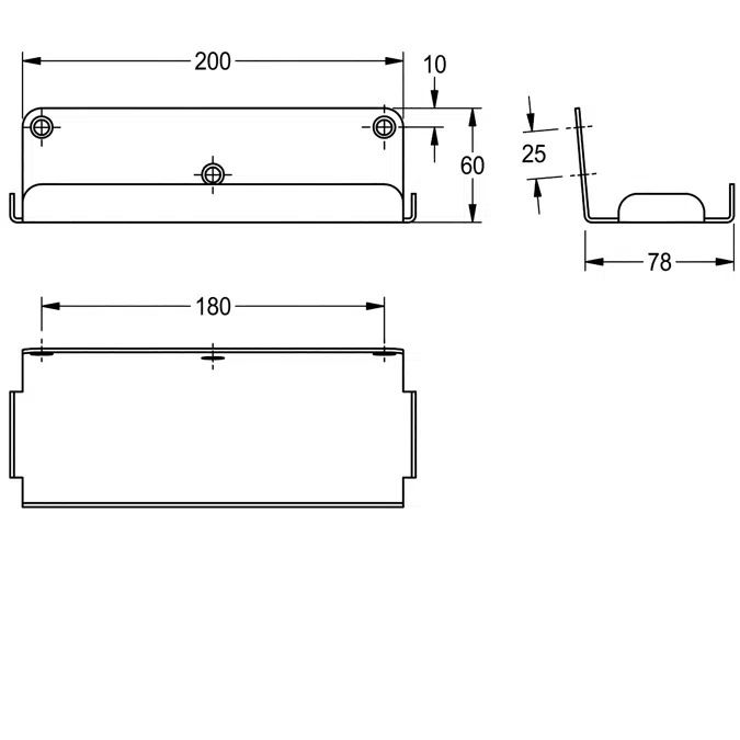 HEAVY-DUTY storage shelf for wall mounting HDTX644