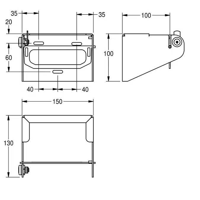 Toilet roll holder CHRX675