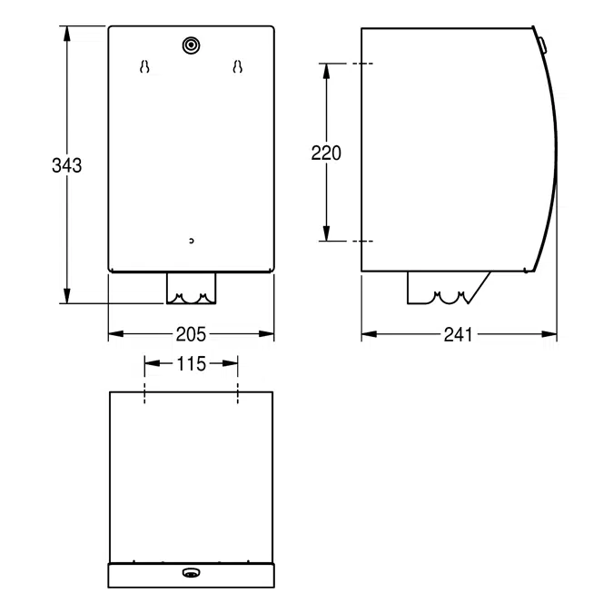 STRATOS Paper Towel Dispenser STR635B