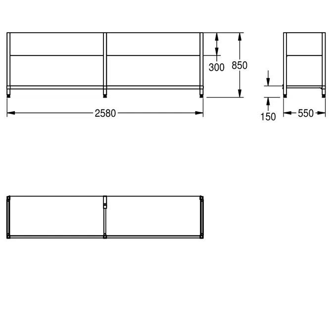 BIM objects - Free download! MAXIMA Frame for Maxima MAXF260-60 | BIMobject
