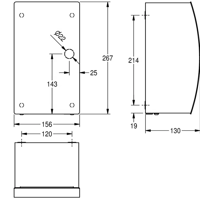 Mitigeur à fermeture automatique pour montage sur plan F5S-Mix