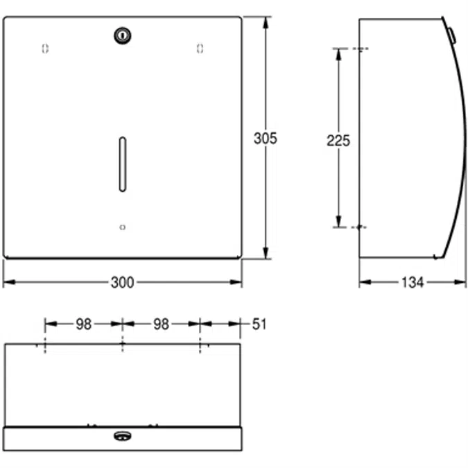 STRATOS Paper towel dispenser STRX600