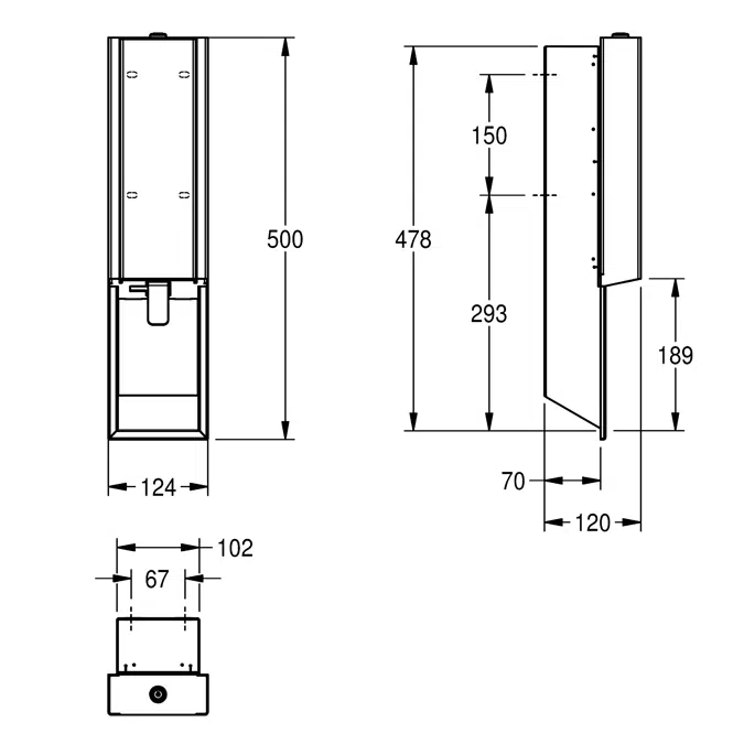 EXOS Foam soap dispenser EXO616EB