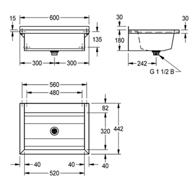 PLANOX wash trough PL6T