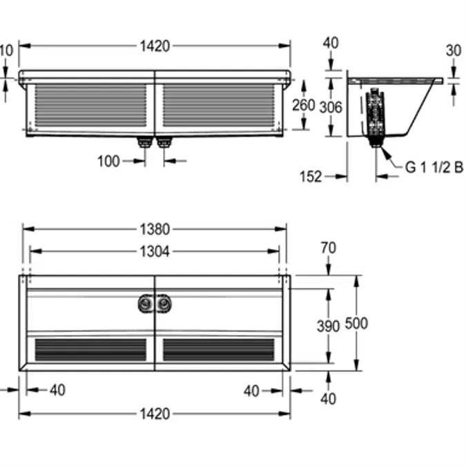 SIRIUS wash trough BS315N