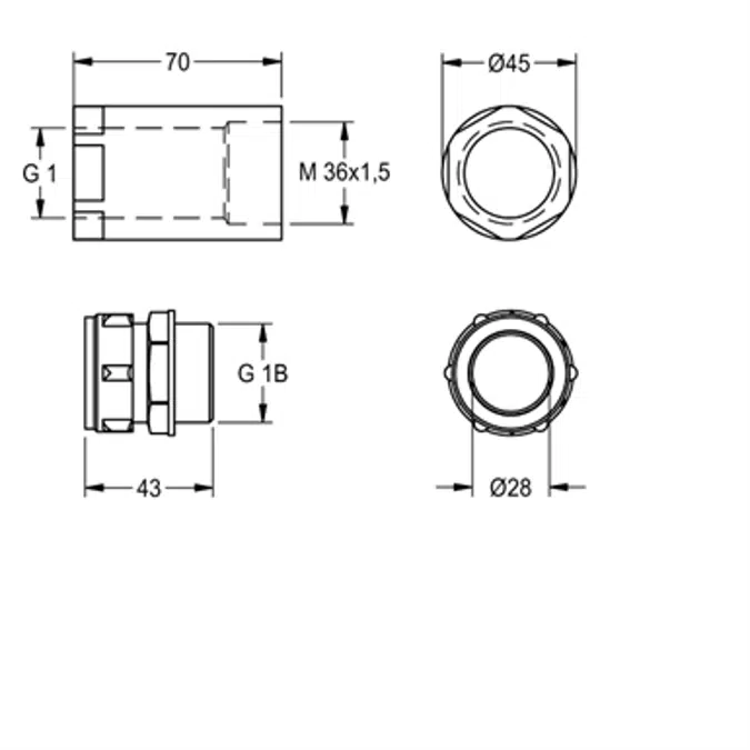 CAMPUS connection set, squat toilet ZCMPX0007