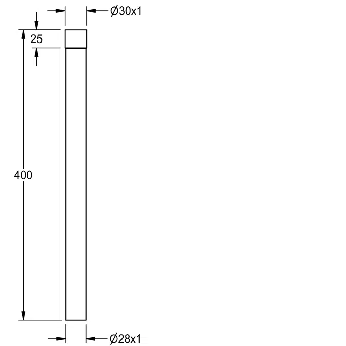 Flushing pipe ACXF4003