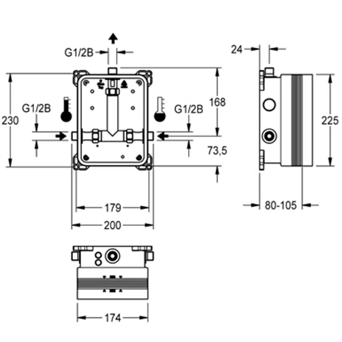 Mitigeur thermostatique électronique F3E-Therm