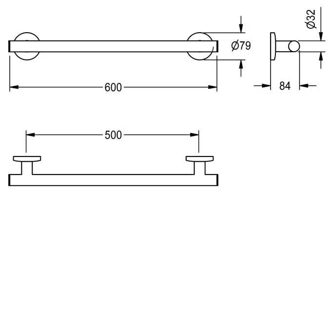 MEDCARE Grab rail MEDC0002