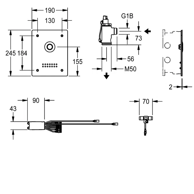 F5E Electronic WC flush F5EF4005