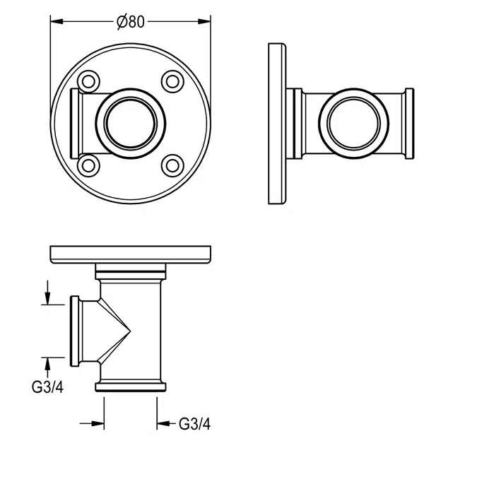 Wall connecting piece ZFAID694