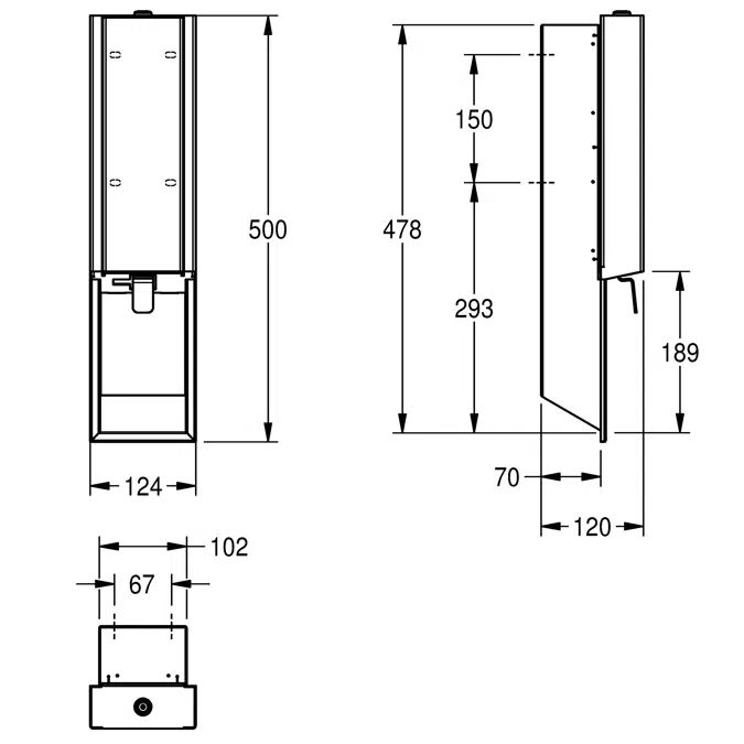 EXOS. soap dispenser EXOS618EW