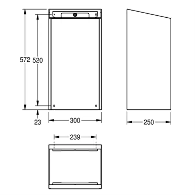 Cuvette de WC CAMPUS, accessible en fauteuil roulant