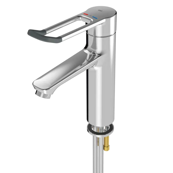 Thermostatic single-lever pillar mixer F4LT1002