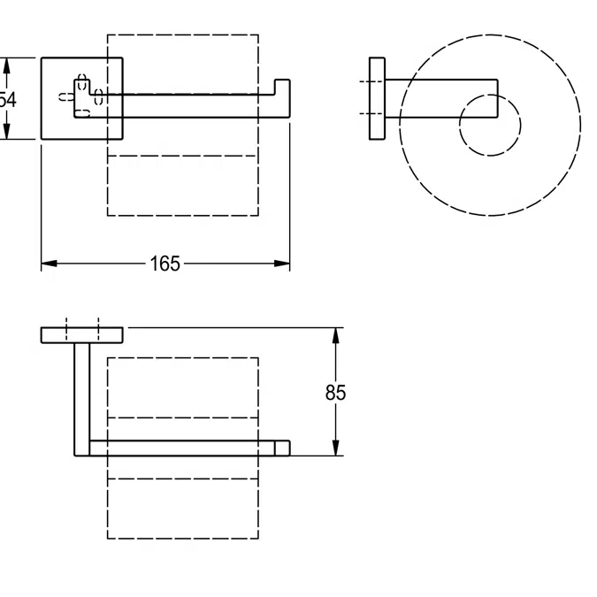 CUBUS replacement toilet roll holder CUBX211HP