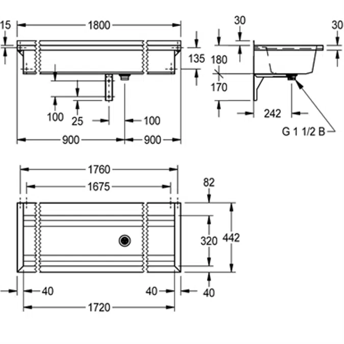 PLANOX wash trough PL18T