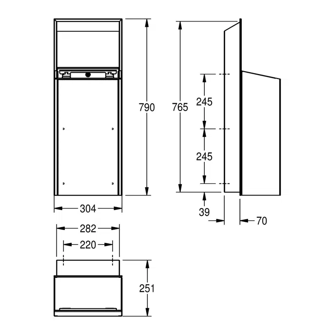 EXOS. waste bin EXOS605EX