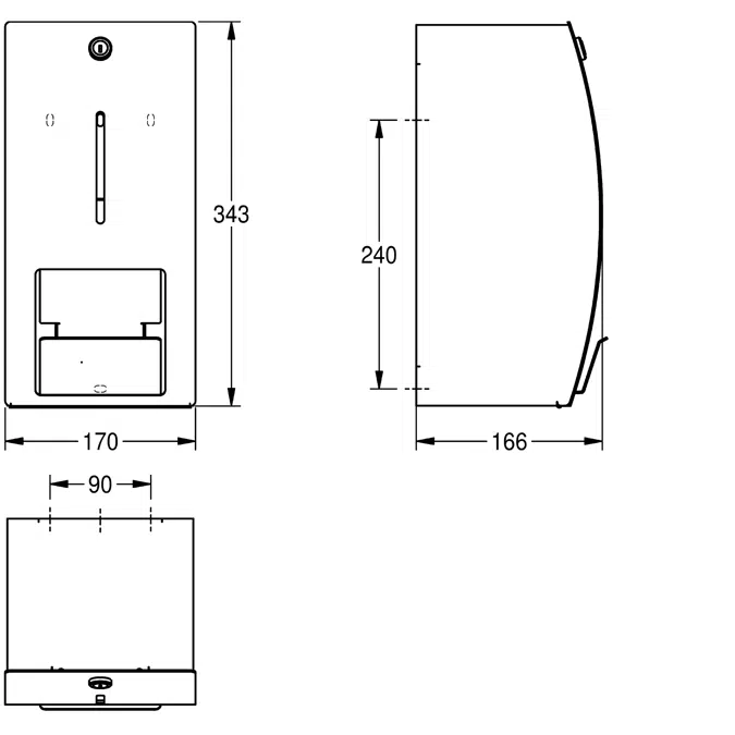 STRATOS Toilet roll holder STRX671L