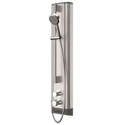 Image for F5S Therm stainless steel shower panel with hand shower fitting F5ST2023