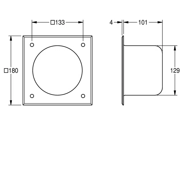 HEAVY-DUTY toilet paper roll compartment HDTX673E