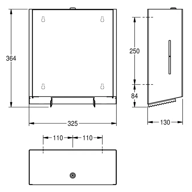 EXOS. jumbo toilet roll holder EXOS670X
