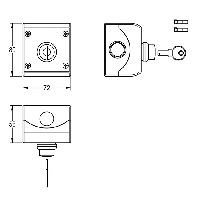 Key switch ZAQUA022