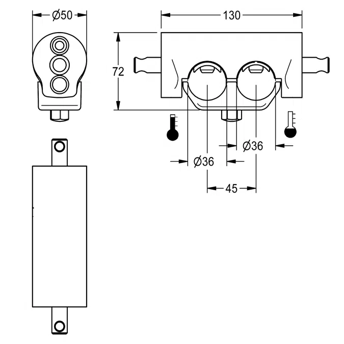 Double clamping bridge ACXM1004