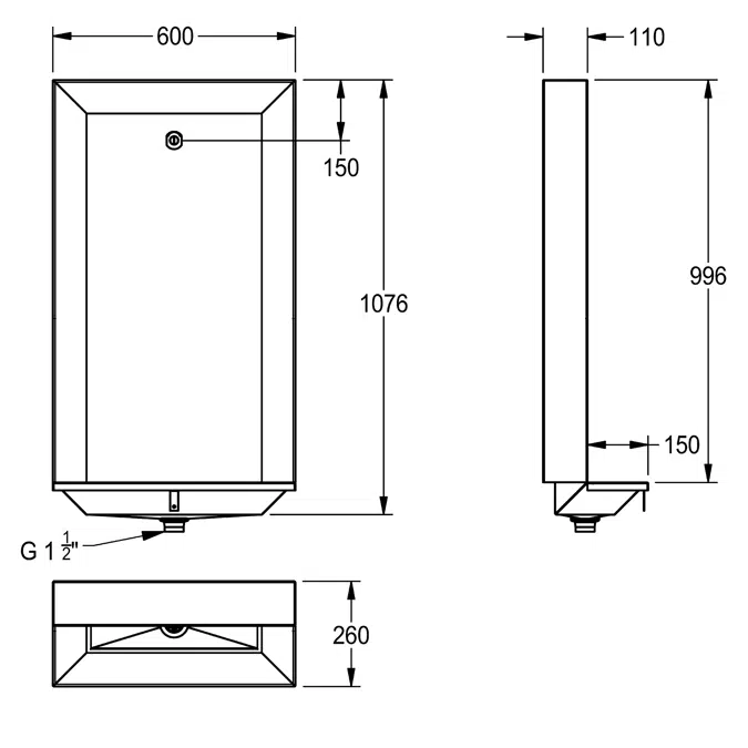 CAMPUS urinal stand BS550