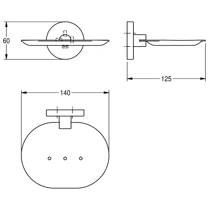 FIRMUS soap tray FIRX107HP