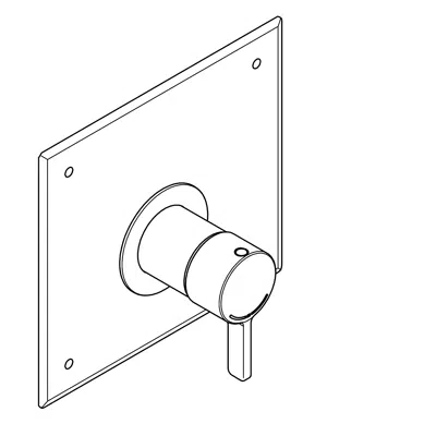 Thermostatic in-wall mixer F5LT2017