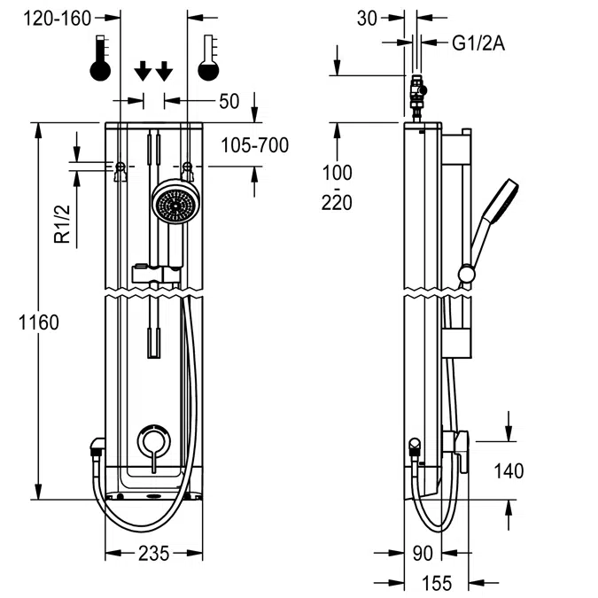 Laden Sie kostenfreie BIM-Inhalte aus BIMobject F5L Mix stainless  