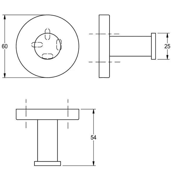FIRMUS robe hook FIRX010HP