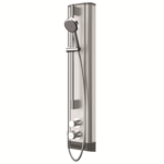 f5s therm stainless steel shower panel with hand shower fitting f5st2021