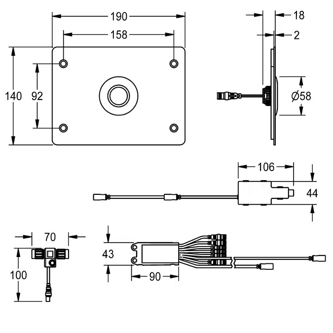 F5E Electronic WC control F5EF4006