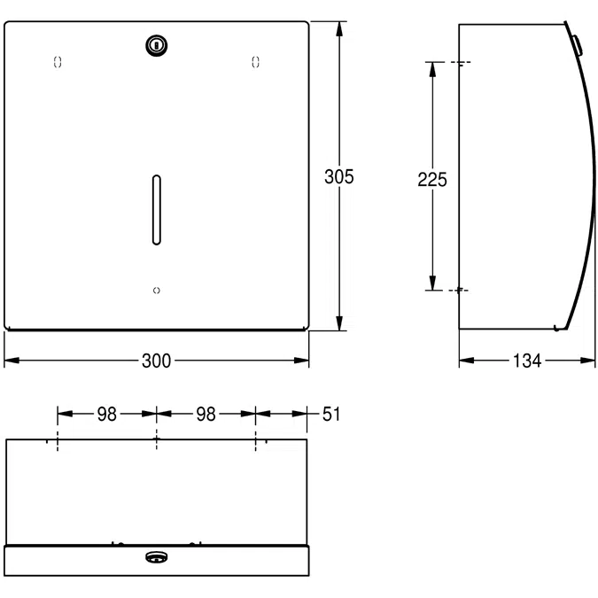 STRATOS Paper towel dispenser STR600