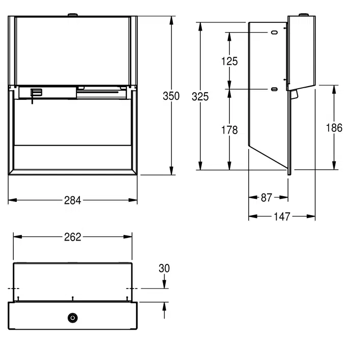 EXOS. double toilet roll holder EXOS676EW