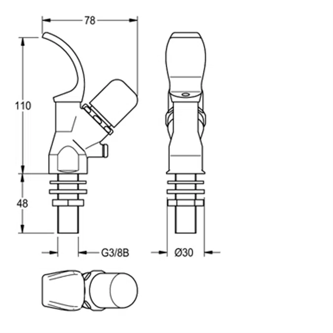 BIM object Drinking fountains Drinking fountain tap AQRM304 KWC