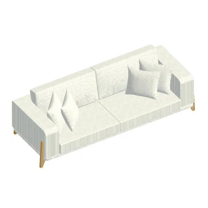 BIM objects - Free download! Bimobject TH Sofa Type 1 | BIMobject