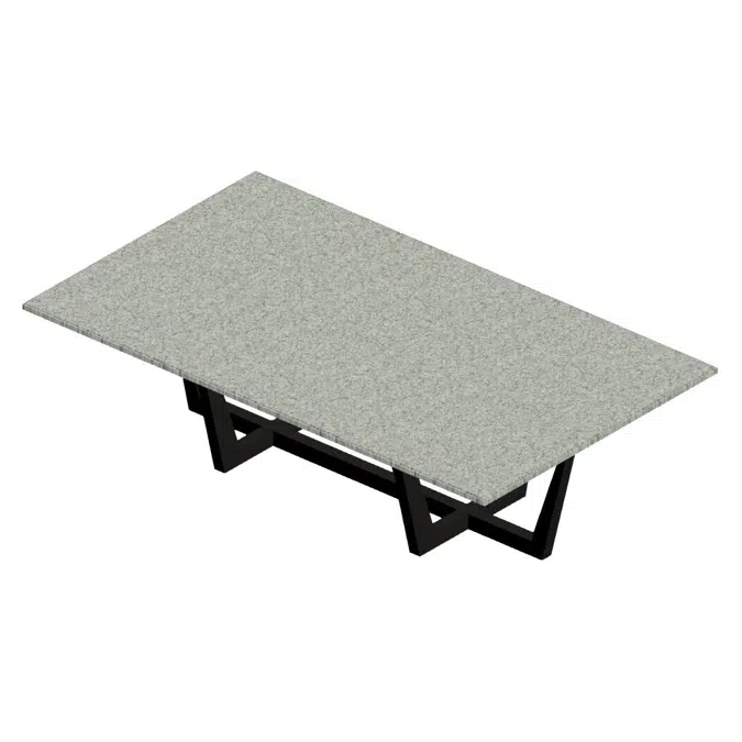 Objetos BIM - ¡Descarga gratis! Bimobject TH Rectangular Table Type 1 ...