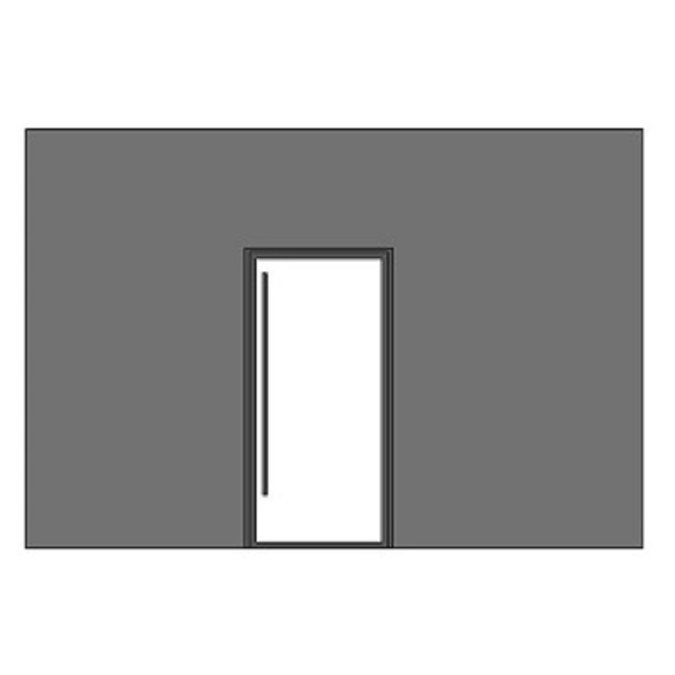 BIM object ดาวน์โหลดฟรี! Bimobject TH Single Swing Door Clear Glass