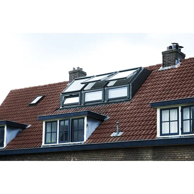 Dormer EDT-W + Centre pivot window FTP-V-U3 | FAKRO